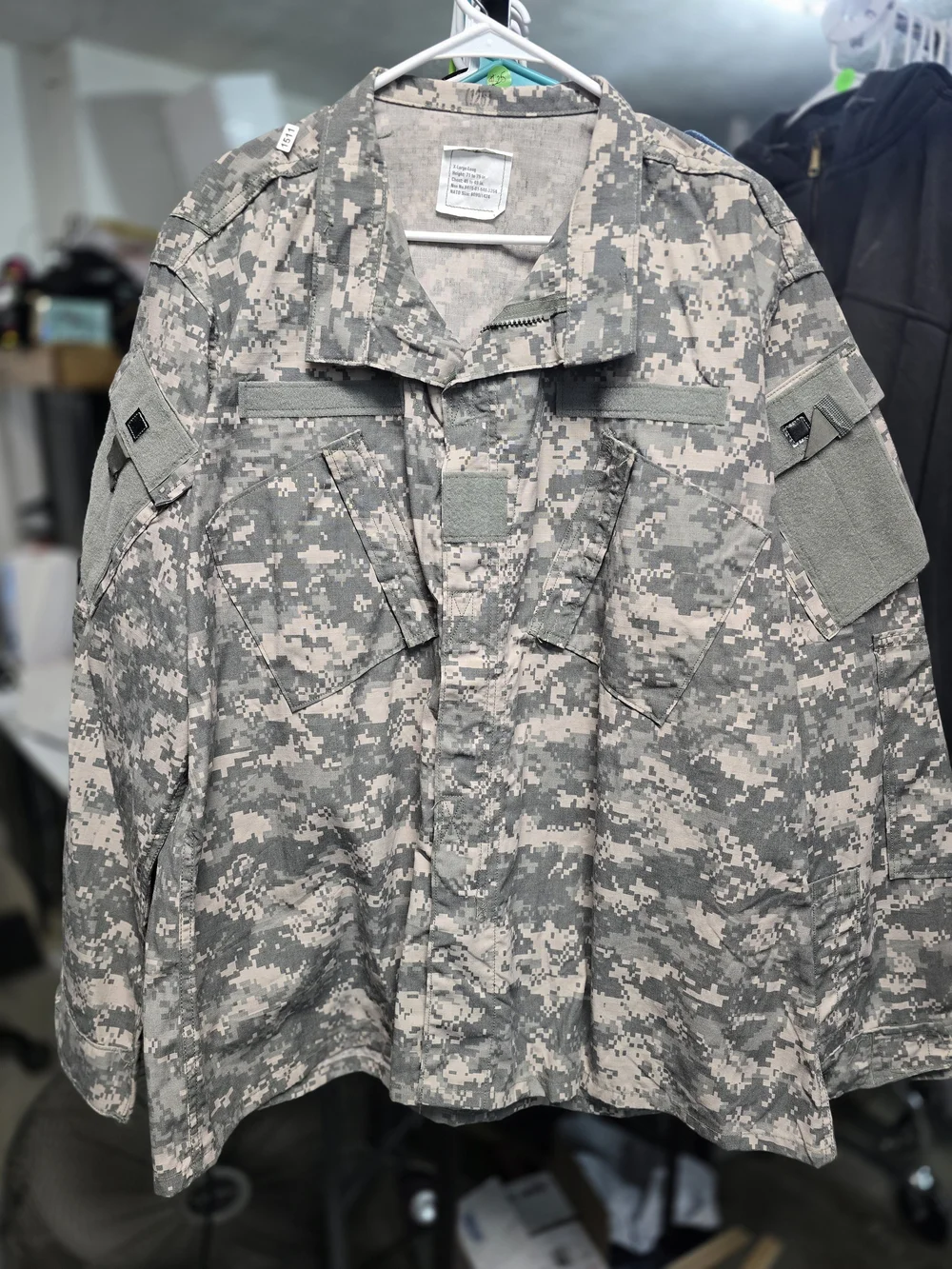 U.S. Army ACU Combat Uniform Coat featuring a Universal Camouflage Pattern (UCP)